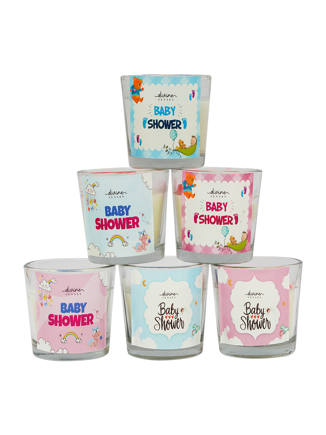 Senses Love and Lather Baby Shower Theme Candles