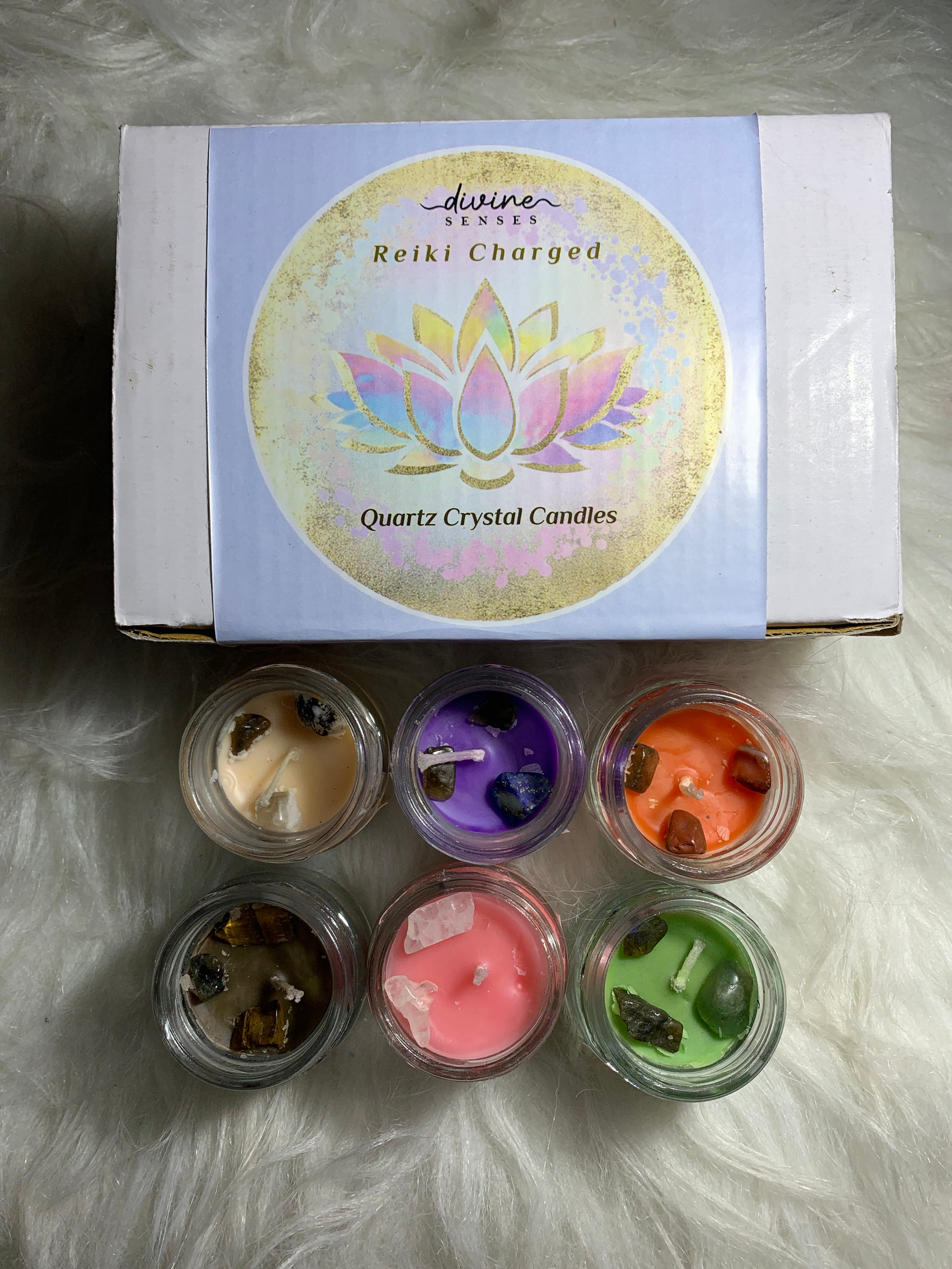 Set of 6 Mini Jars with Fragrance