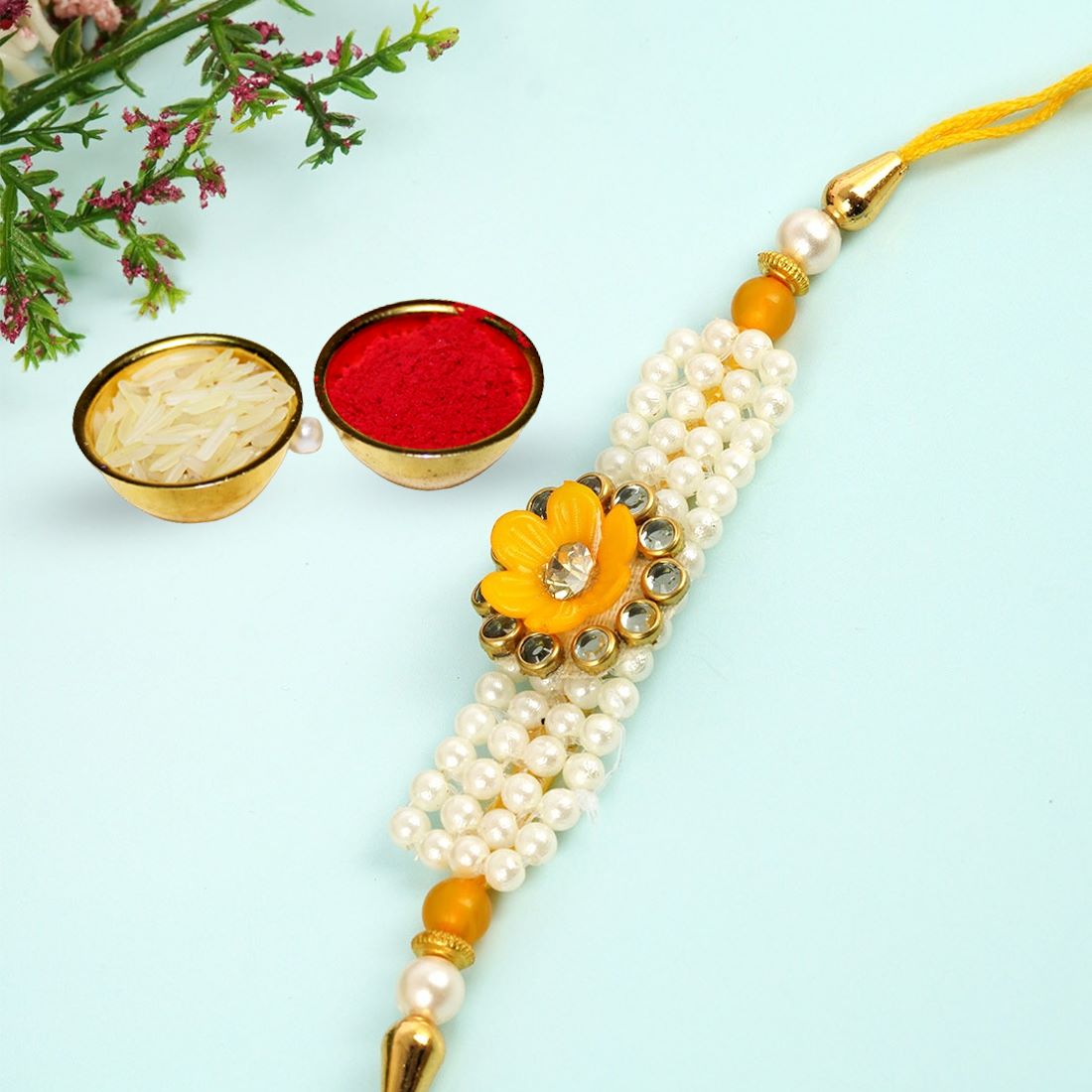 RAKHI FOR BROTHER WITH ROLI CHAWAL