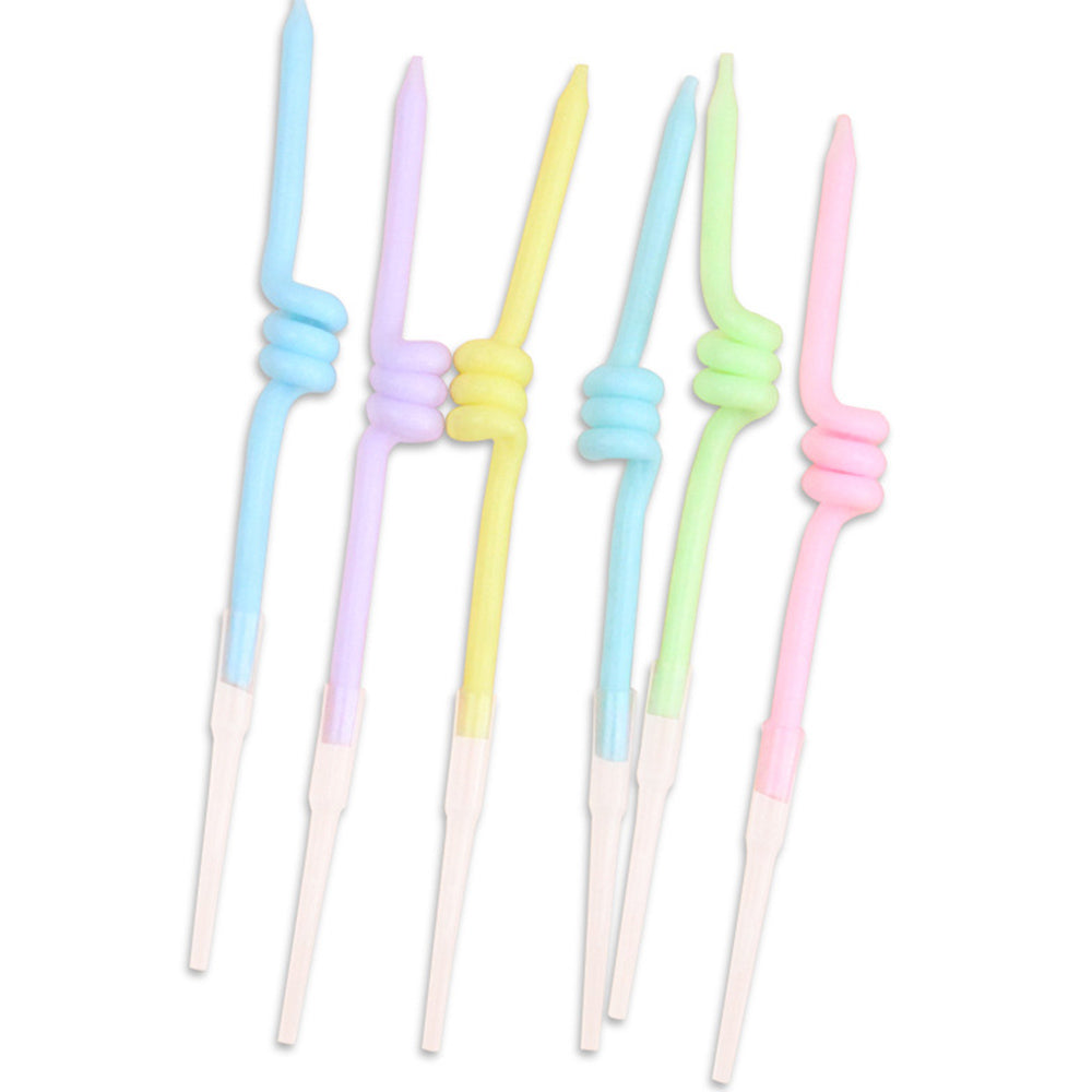 Rainbow Spiral Candles Children's Birthday