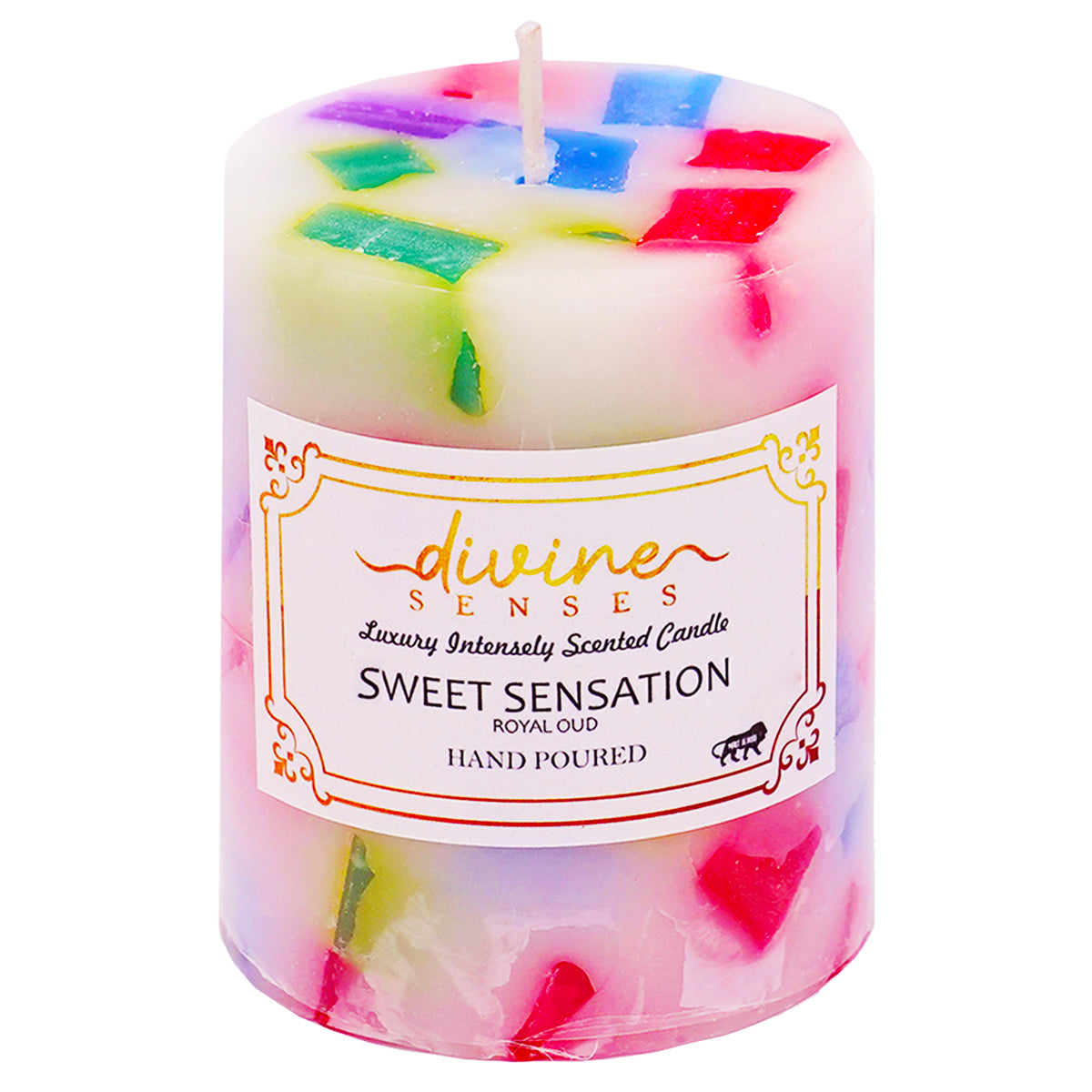 Sandalwood and Oud Fragrance Chunk Candle