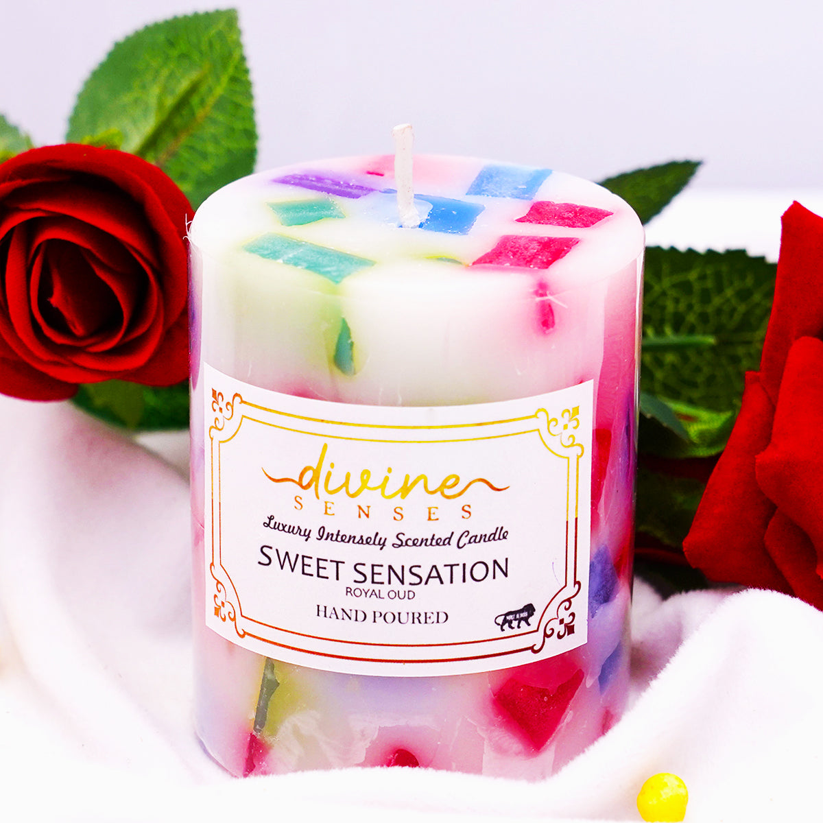 Sandalwood and Oud Fragrance Chunk Candle