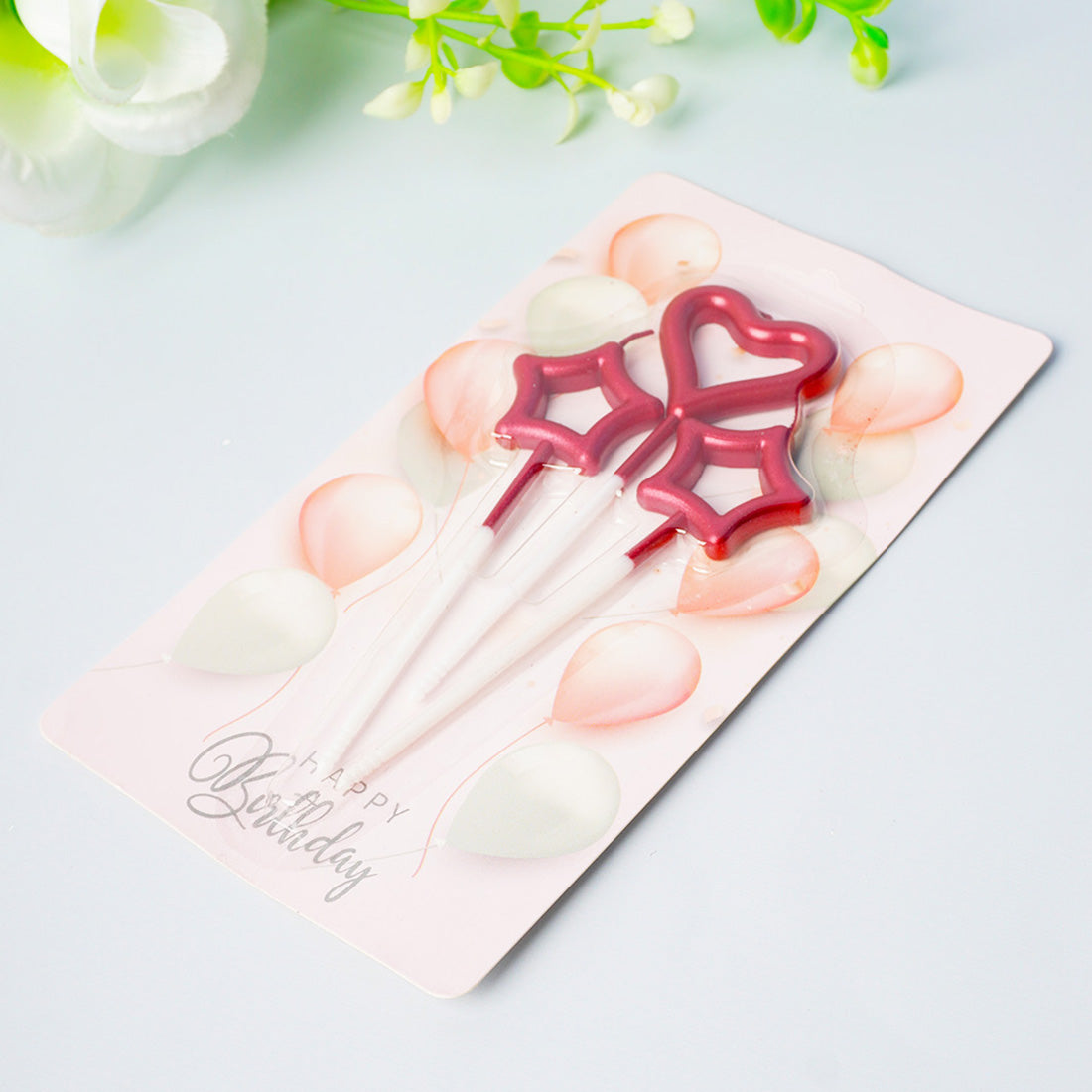 Pink-Plated Love Pentagram 3-Pack
