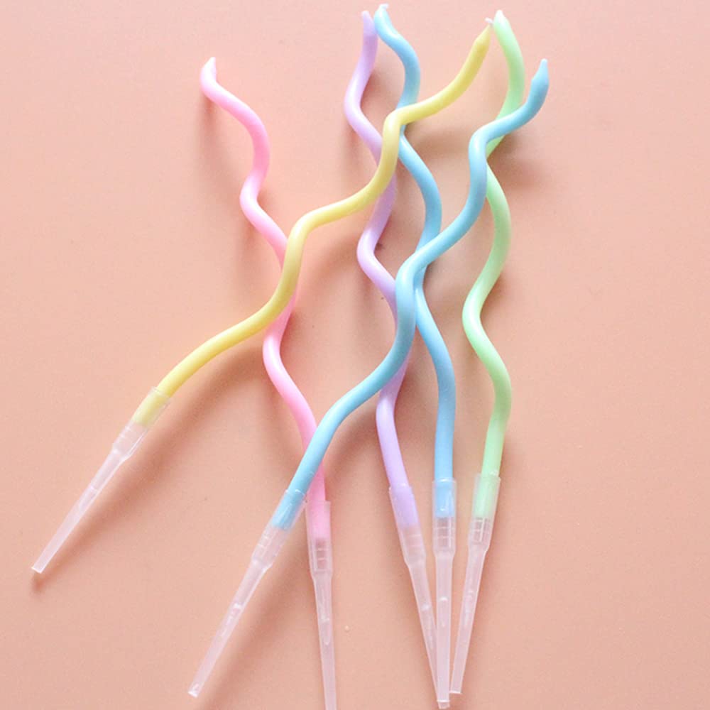 Colorful Spiral Birthday Candle (Set of 6)