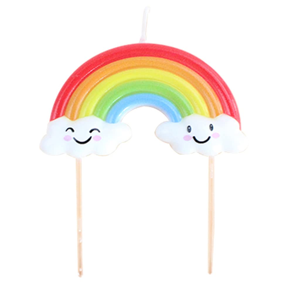 Colorful Rainbow Birthday Candle