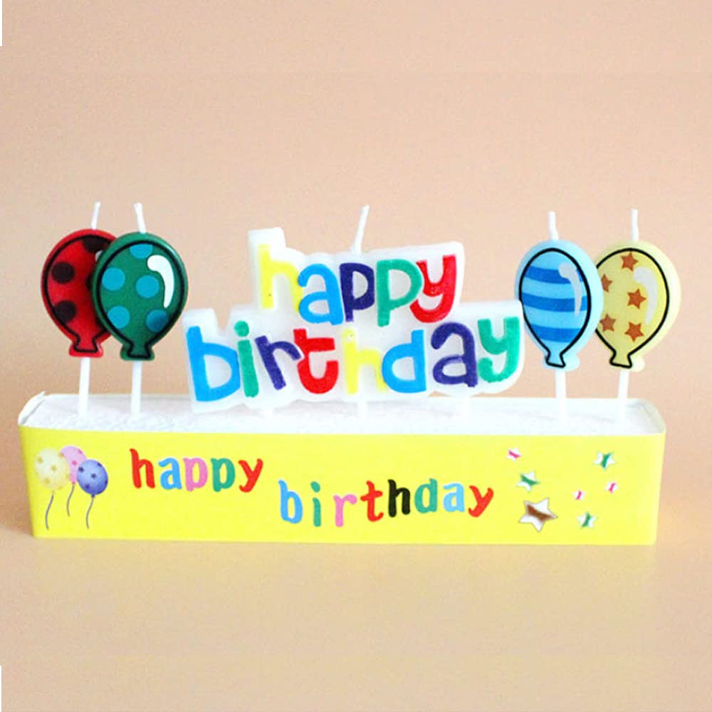 Happy Birthday Colorful Birthday Candle