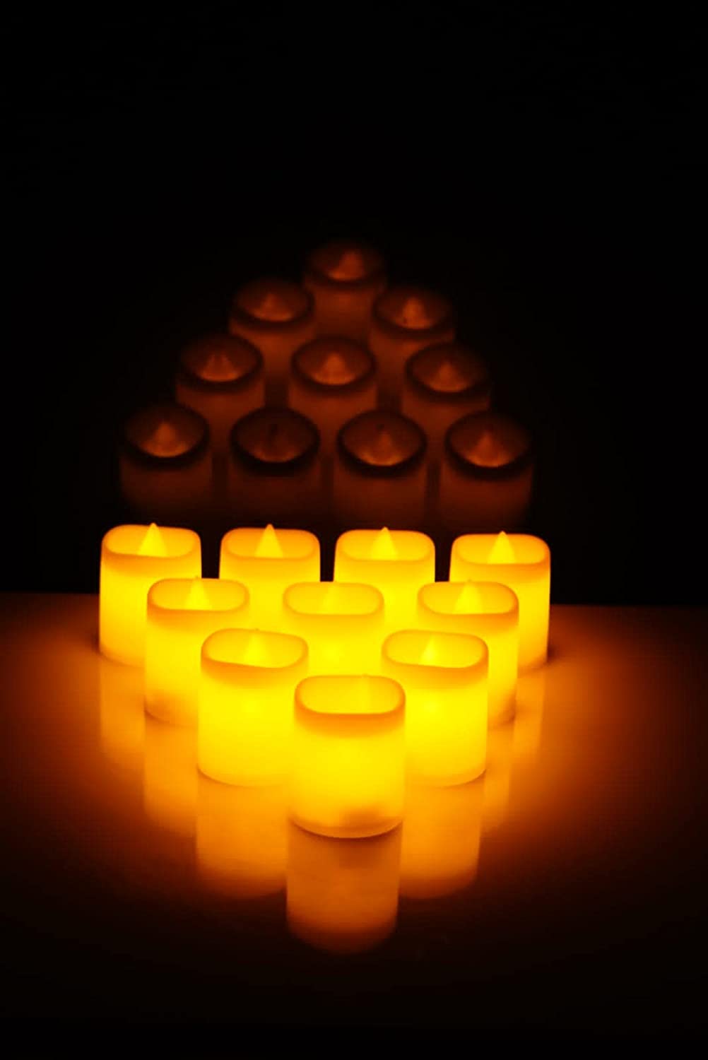 Flameless Diwali LED Tea Light Candle Pack of 24, LED Candle for Decoration