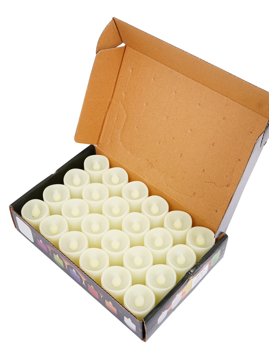 Flameless Diwali LED Tea Light Candle Pack of 24, LED Candle for Decoration