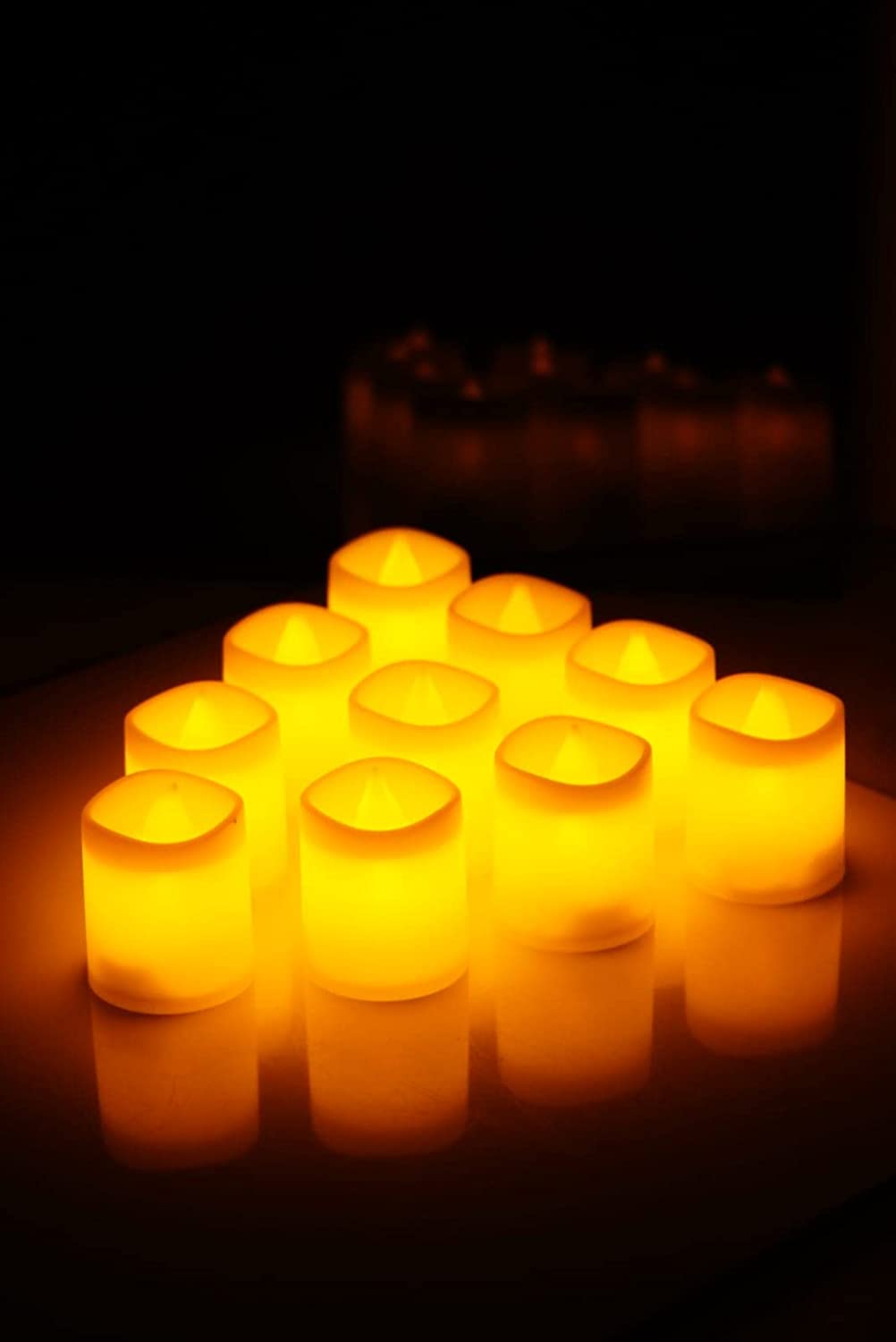 Flameless Diwali LED Tea Light Candle Pack of 24, LED Candle for Decoration