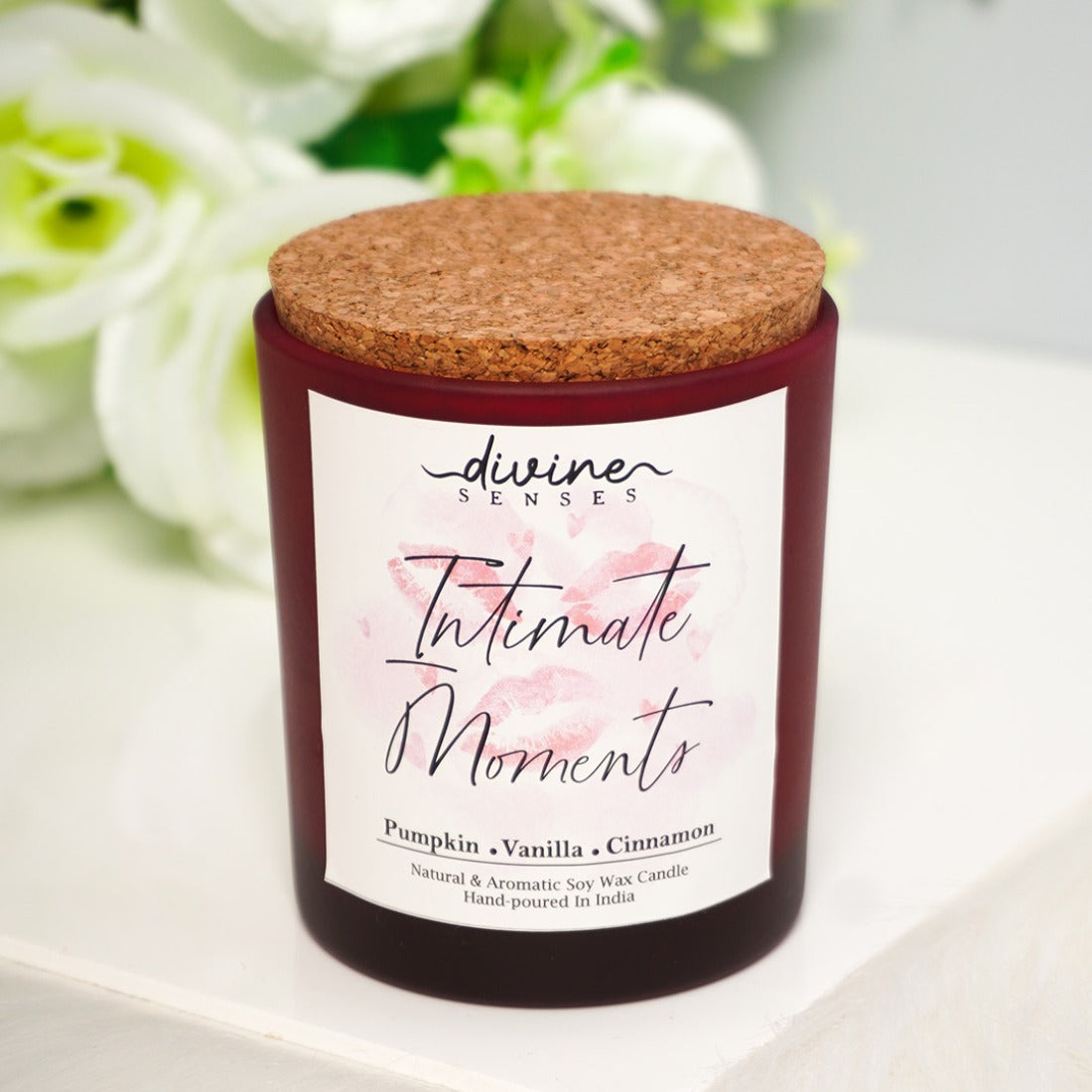 Divine Senses Scented Red Jar Candle