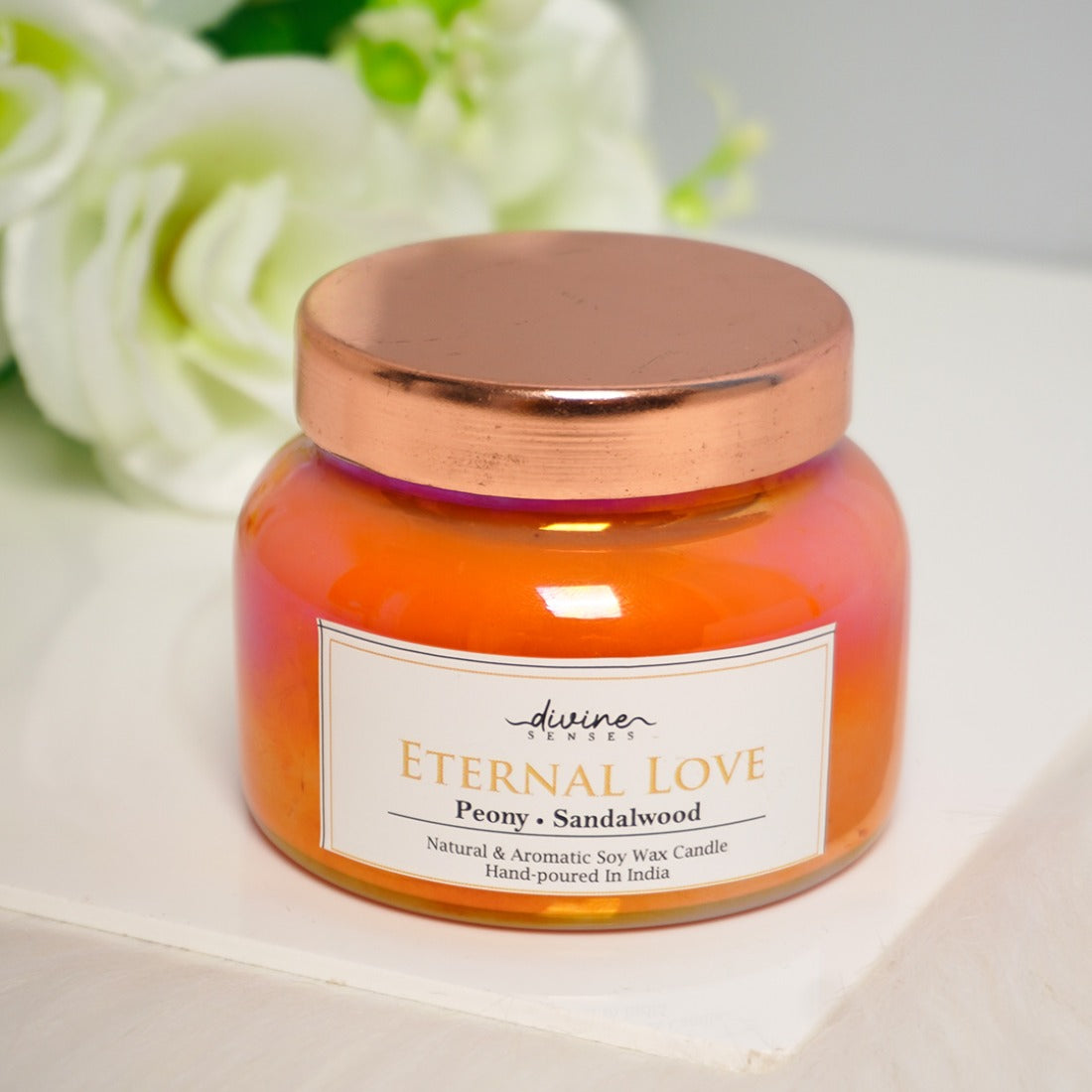 Divine Senses Eternal Love Scented Candle Jar