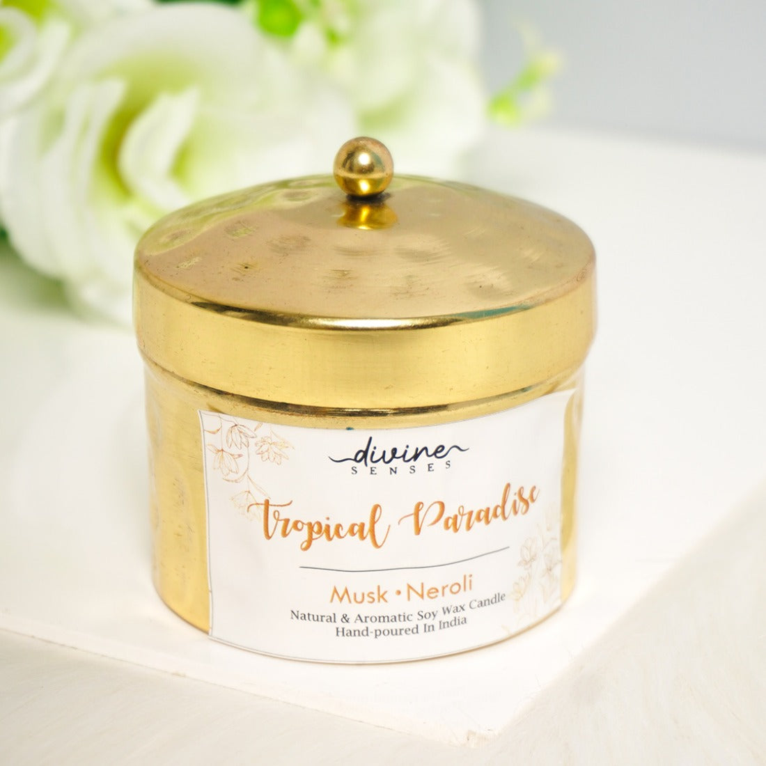 Divine Senses Musk Neroli Scented Candle