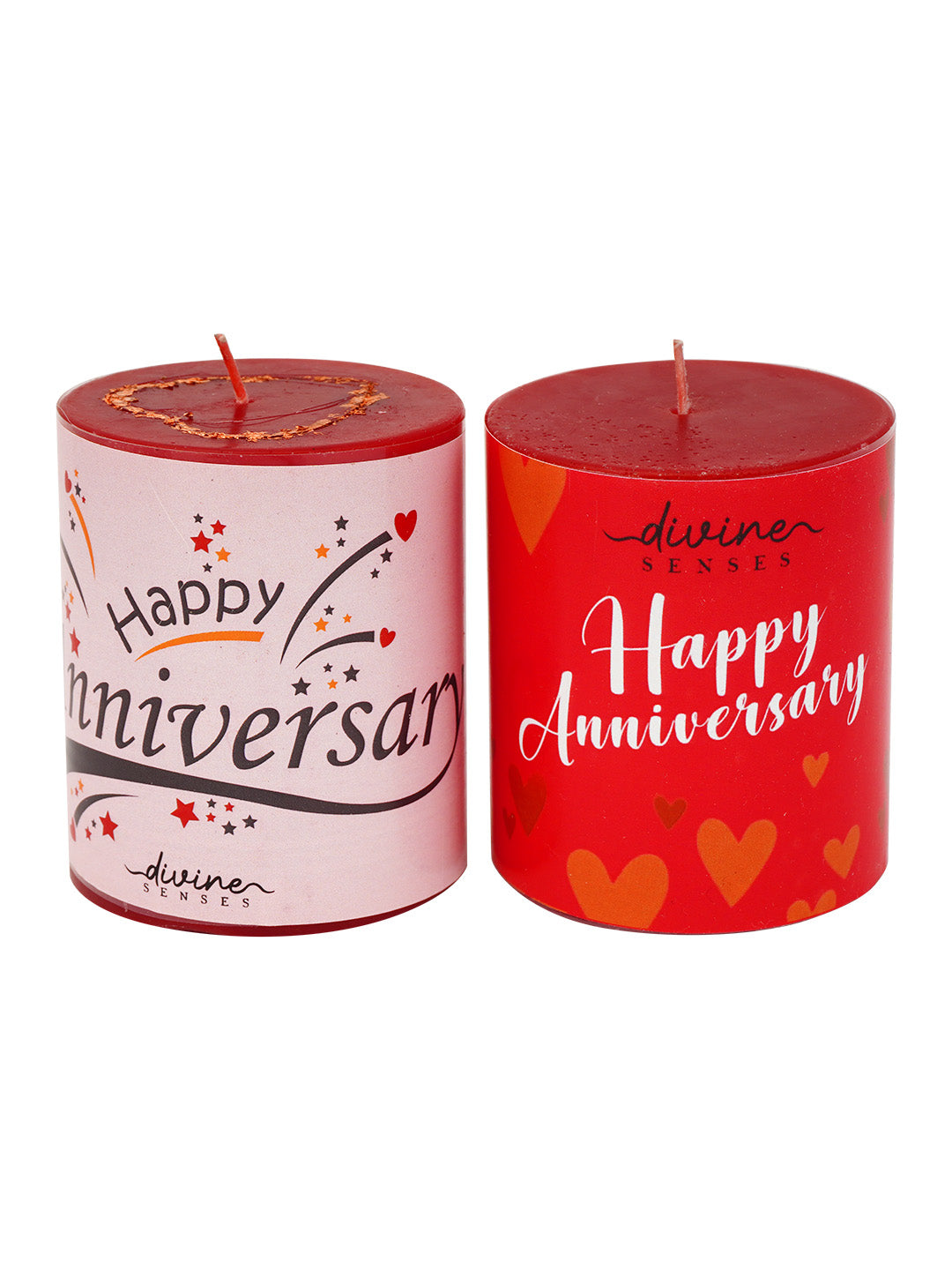 Red Candle with Personalized Message
