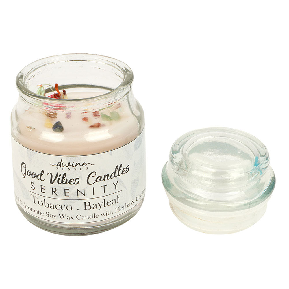 Good Vibes  Candles  (Serenity) Tobacco and Bay Leaf
