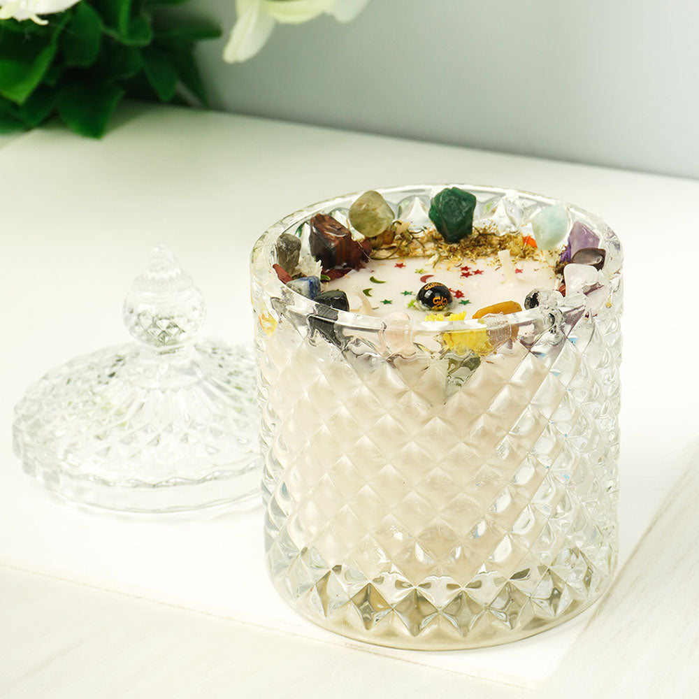 15 Healing Crystal Luxury Scented Candles