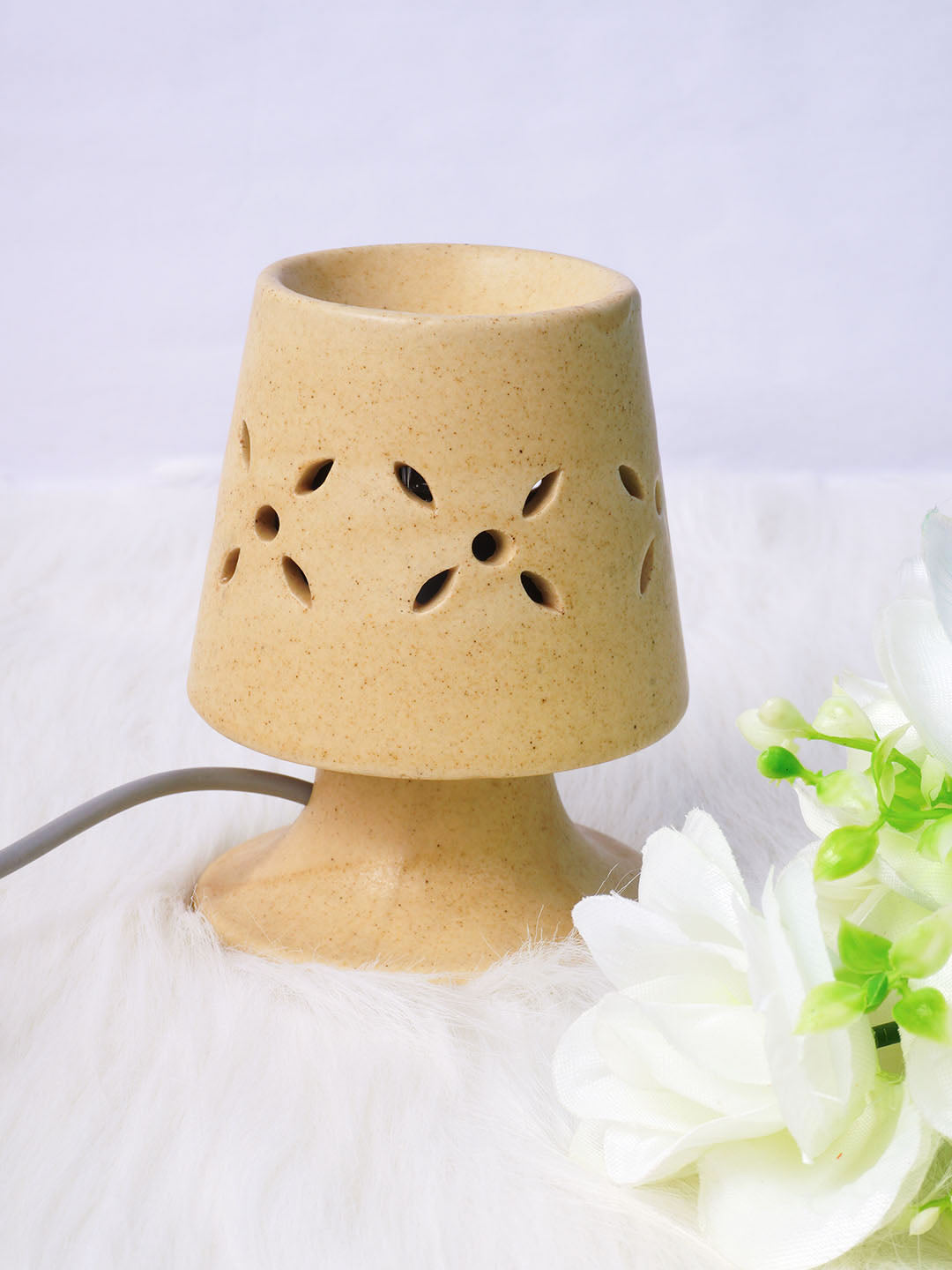 Electric Aroma Oil Electric Diffuser with Bulb (White - with 10ml Aroma Oil)