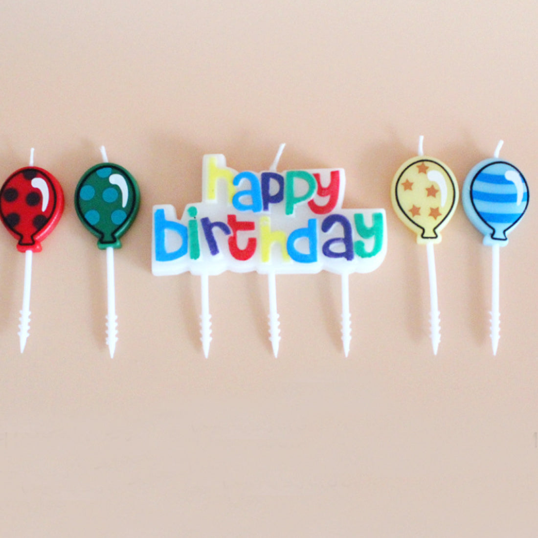 Happy Birthday Colorful Birthday Candle